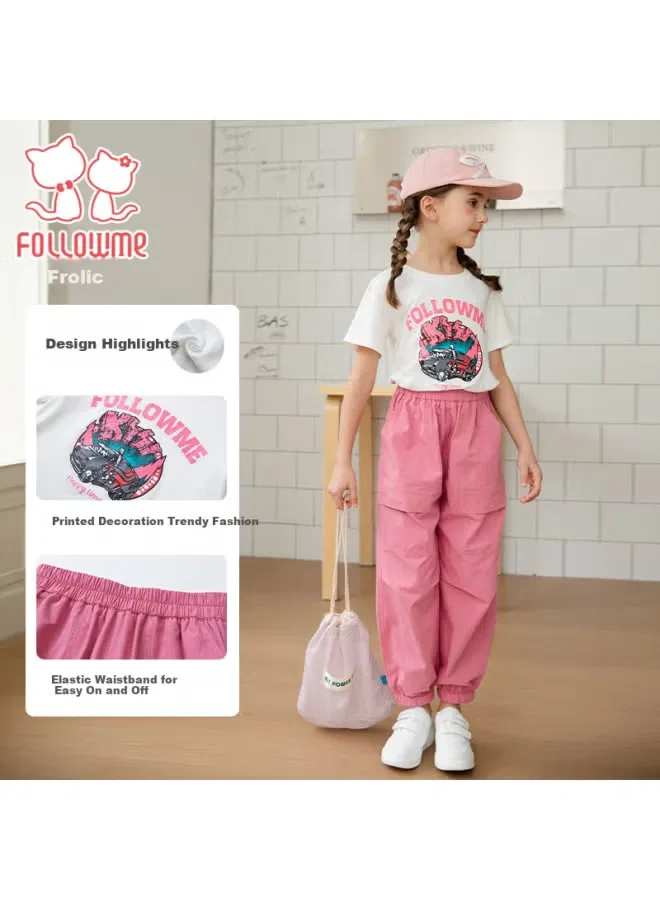 Комплект детский с коротким рукавом карго Follow Me, белый
