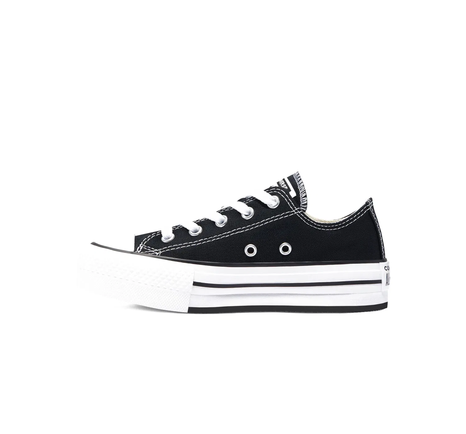 Детские кроссовки для девочек на платформе Ctas Eva Lift Ox Converse, Black Natural Ivory White — фото 2