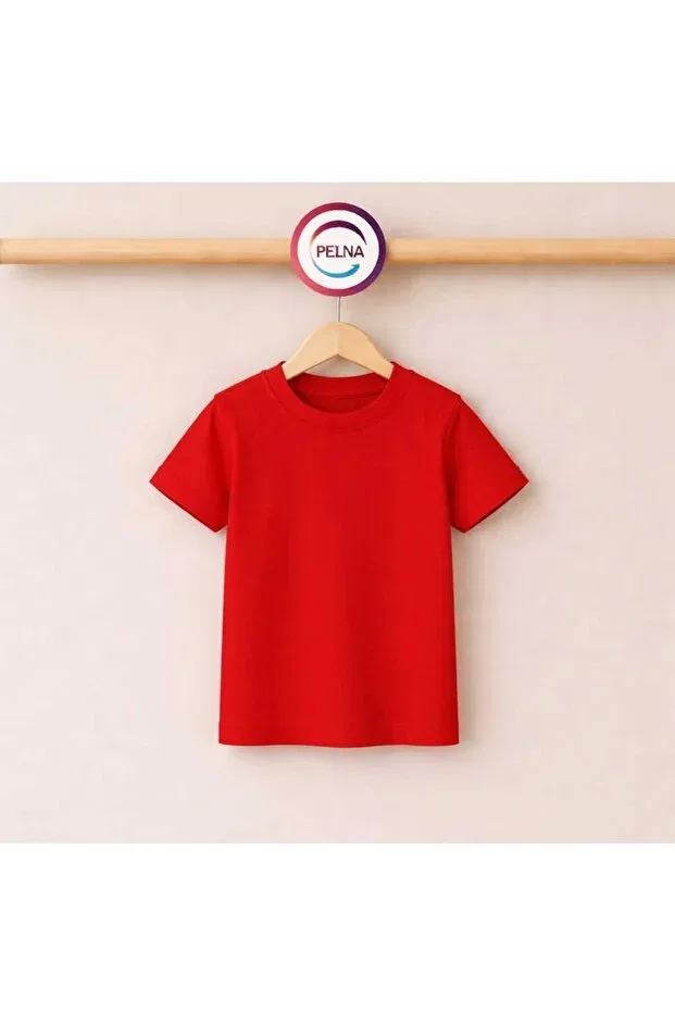 Детская футболка для девочек хлопковая Pelna, Flat Red — фото 2