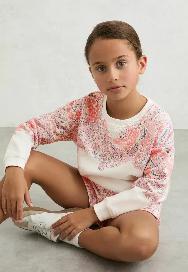 Комплект: худи и брюки с цветочным принтом Floral-print set Reiss, Pink Print, розовый — фото 3