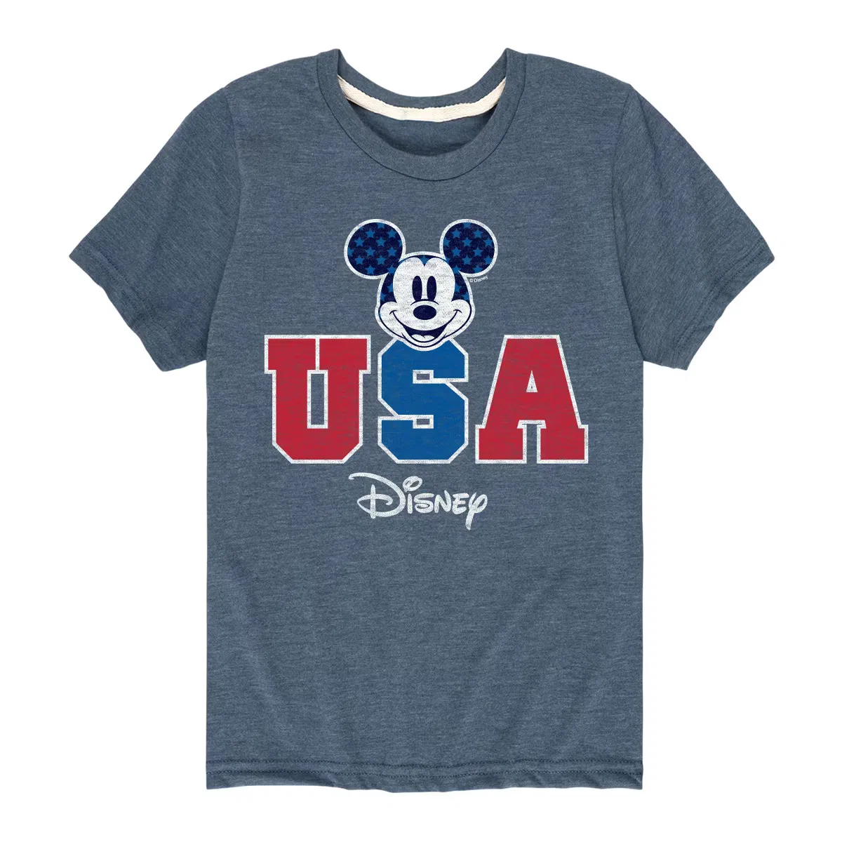Футболка с принтом Americana Disney, heather blue