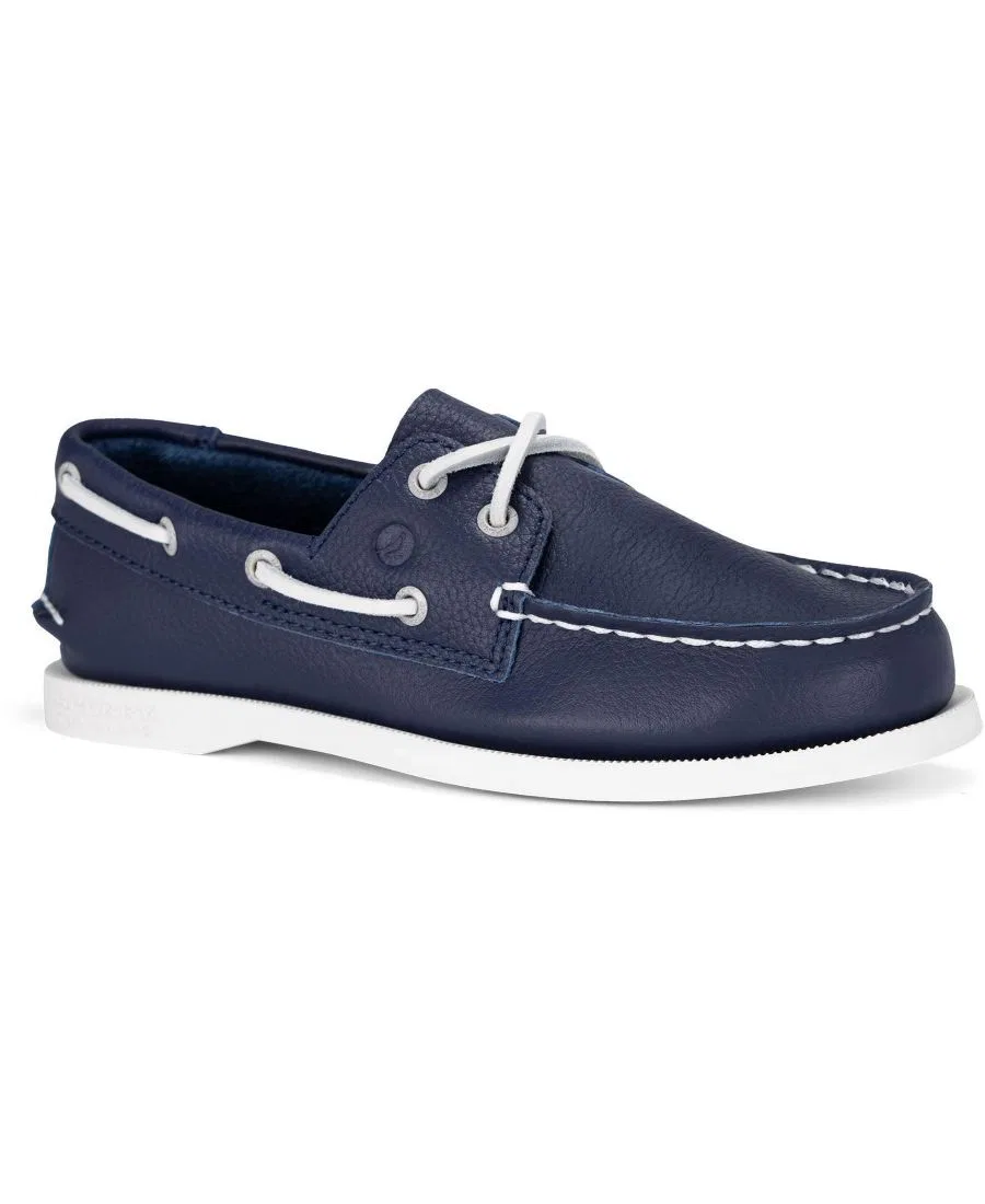 Туфли-лодочки для мальчика с застежкой-липучкой, модель Authentic Original Boat Shoe Sperry, Midnight Blue