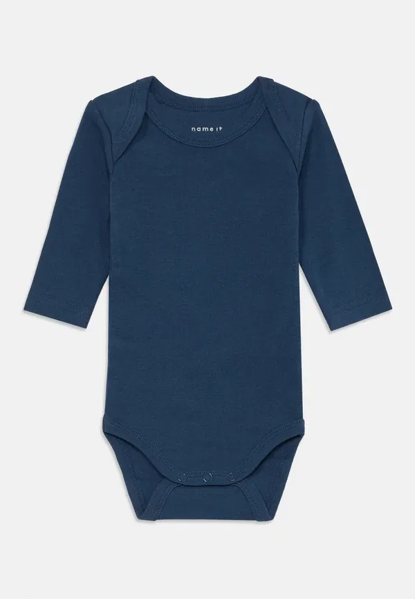 Комплект боди из 3 штук, хлопок, Romper 3 pack, Name It, beige, бежевый — фото 3