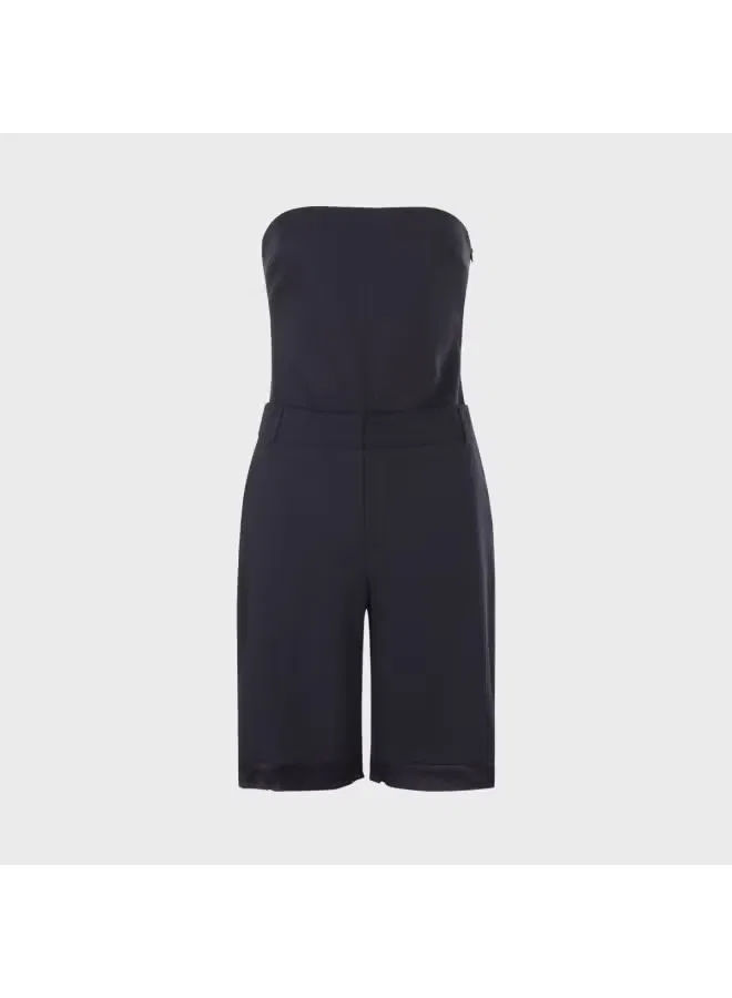 Комбинезон-шорты с принтом Zara, темно-синий — фото 2