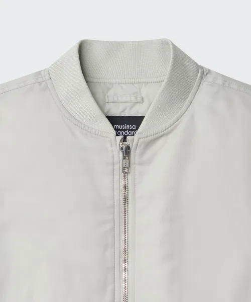 Детский бомбер MA-1 Oversize MUSINSA STANDARD KIDS, Dusty Cream — фото 4