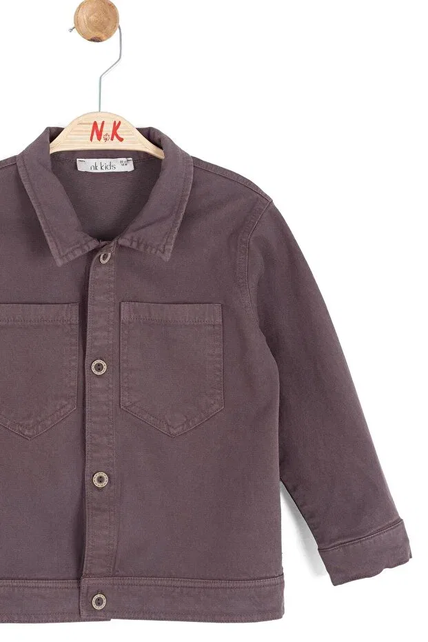 Детская рубашка для мальчиков с длинным рукавом Nk Kids, Brown — фото 2