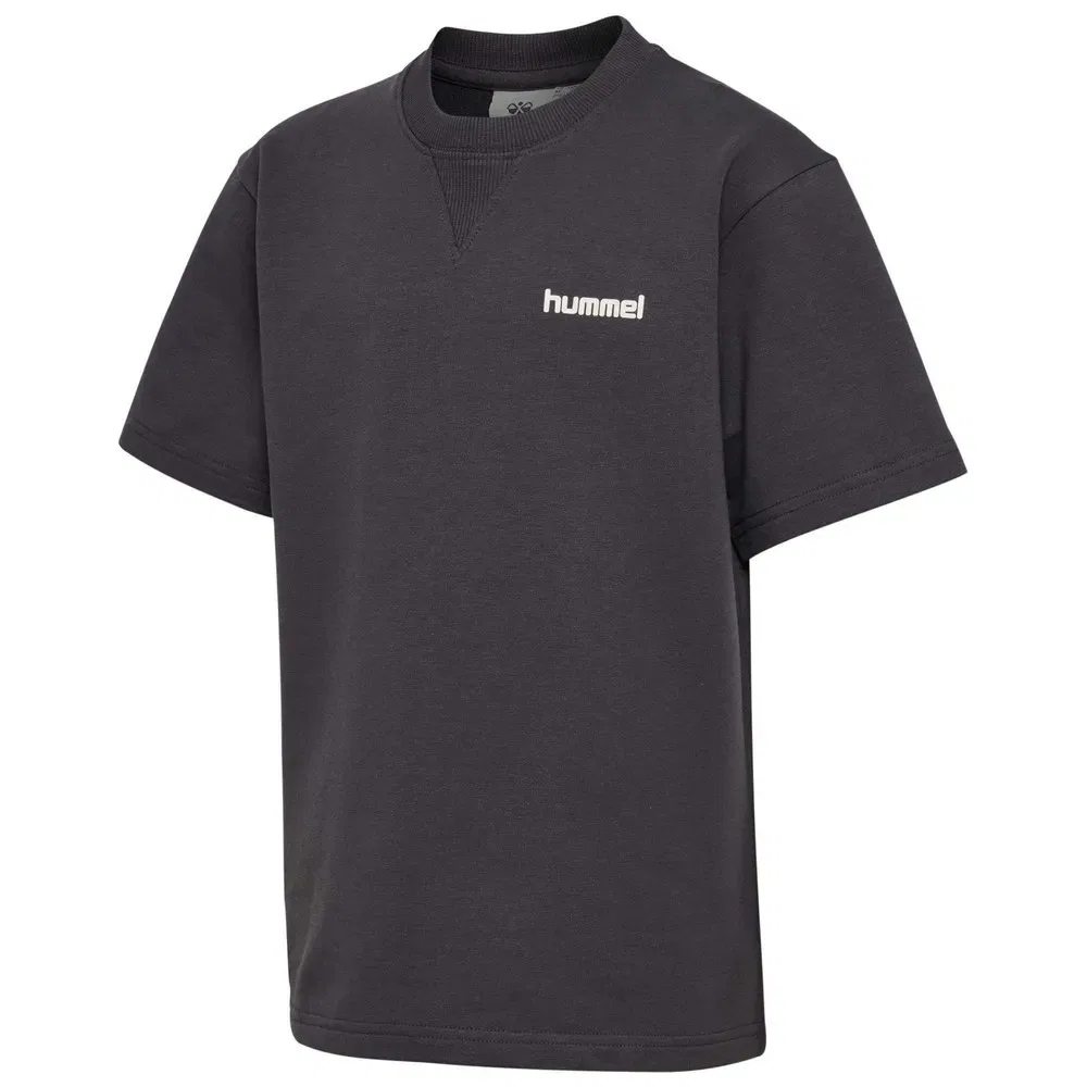 Детская футболка из легкого футера с принтом hmlJR LIGHT SWEAT T-SHIRT S/S Hummel, Grey — фото 3