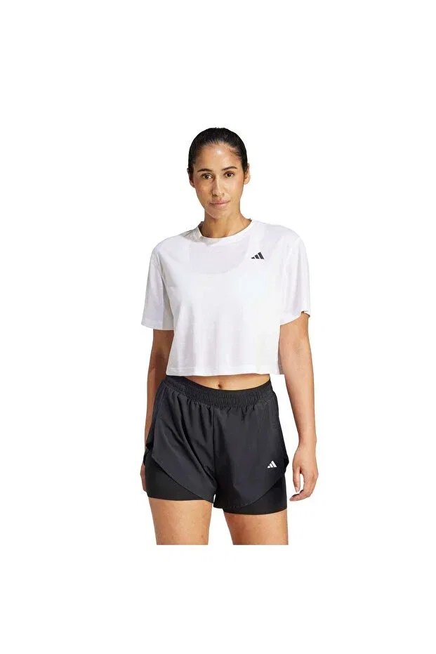 Женская спортивная футболка хлопковая Adidas, Black
