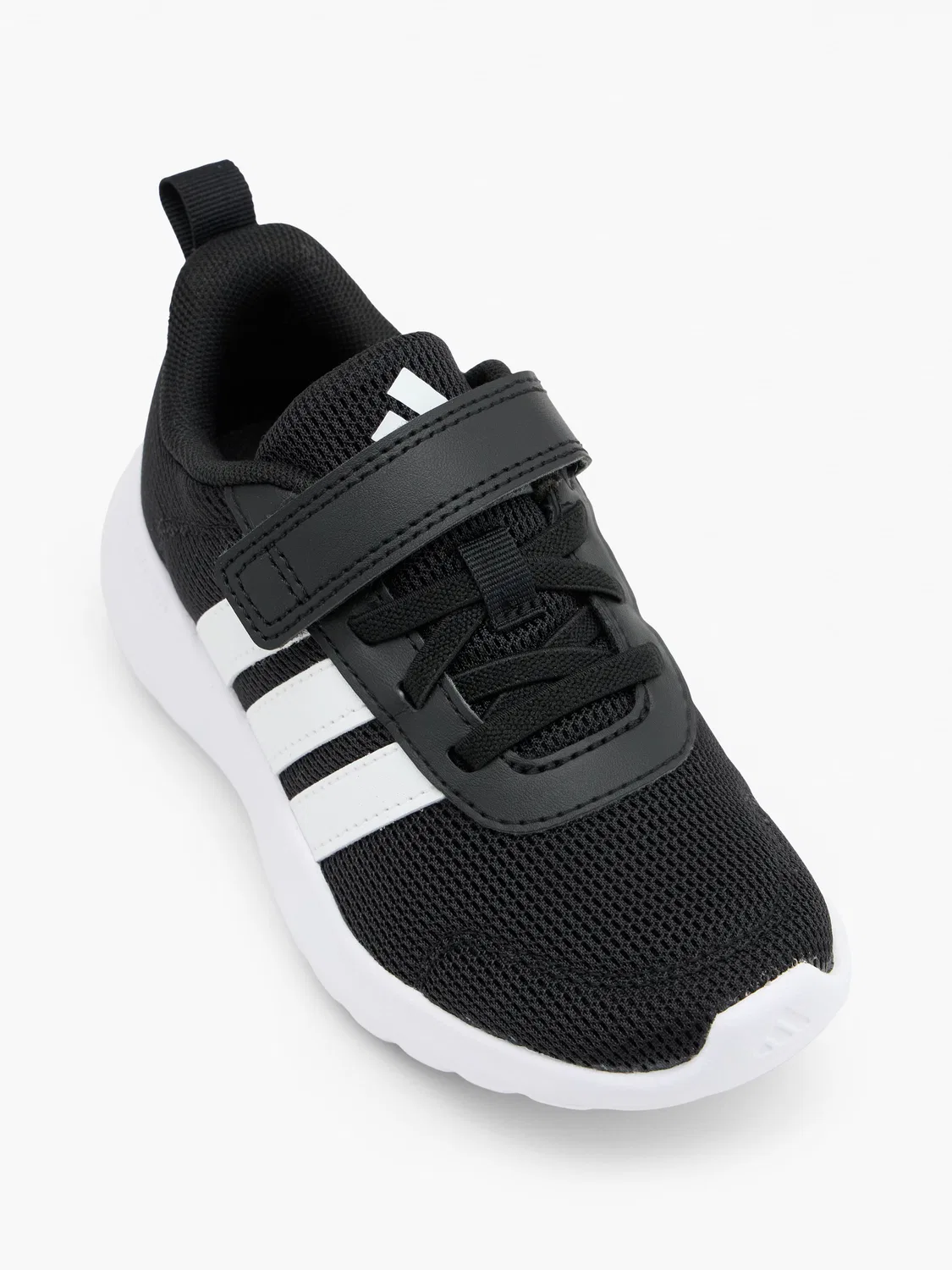 Детские кроссовки с системой шнуровки и липучкой Adidas, черный — фото 2