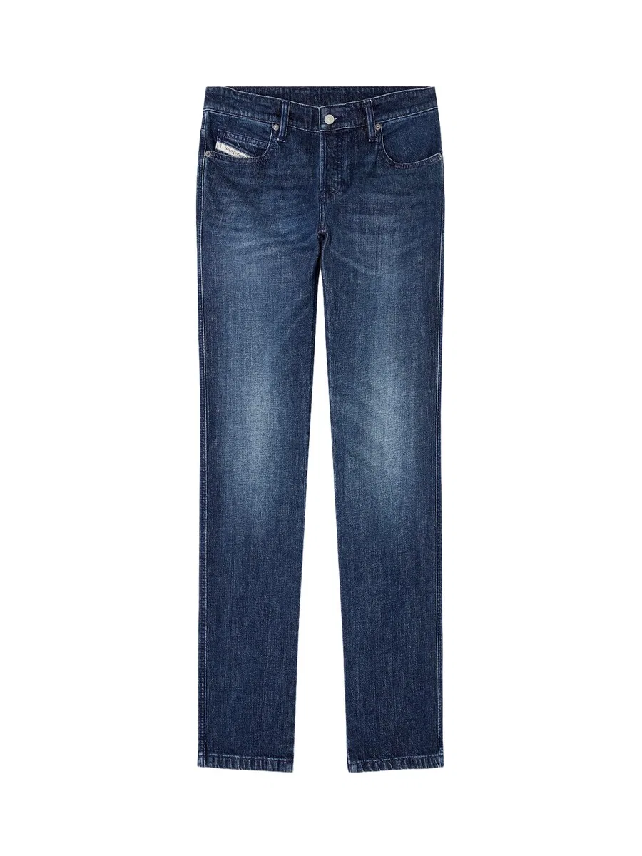 Джинсы DIESEL Slim fit темно-синего цвета