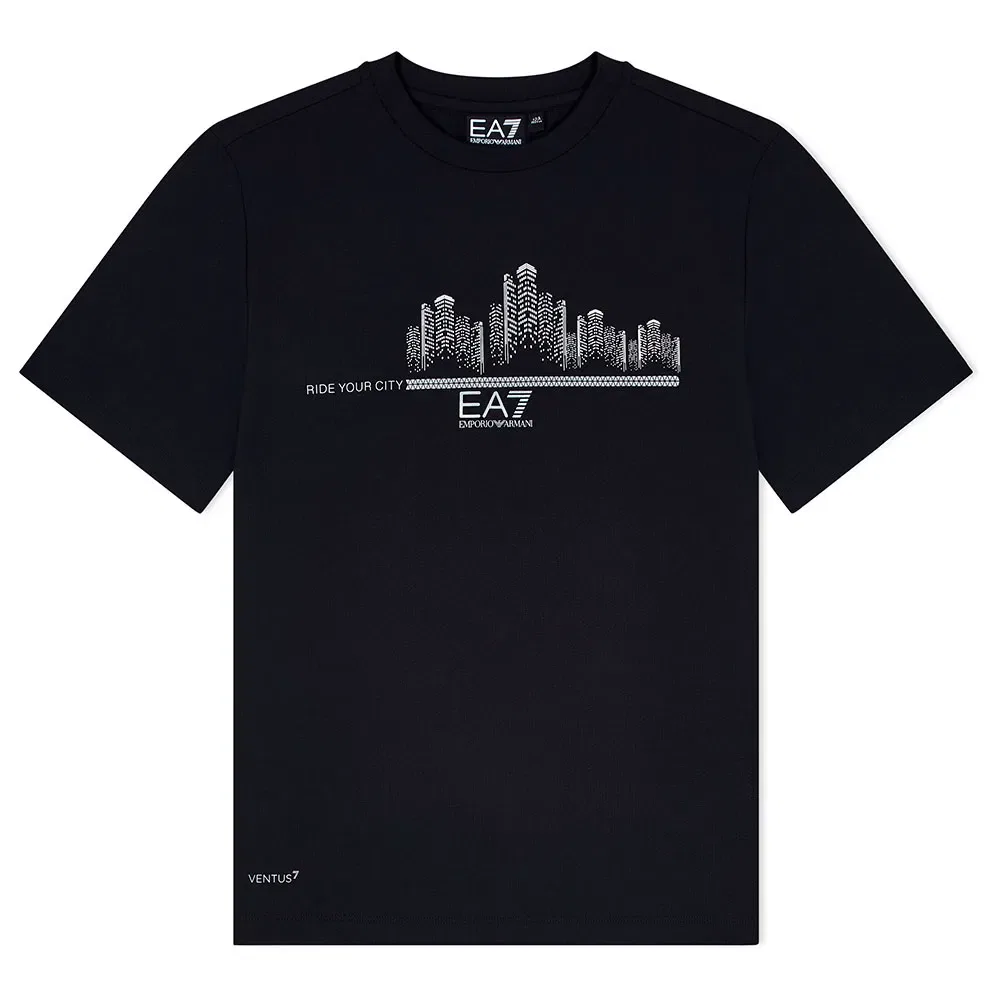Футболка с коротким рукавом EA7 EMPORIO ARMANI, черный