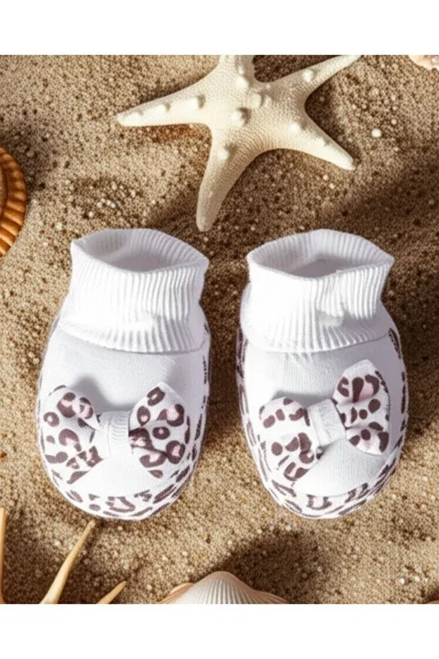 Детские пинетки для новорожденных хлопковые Baby-Kid Store, White
