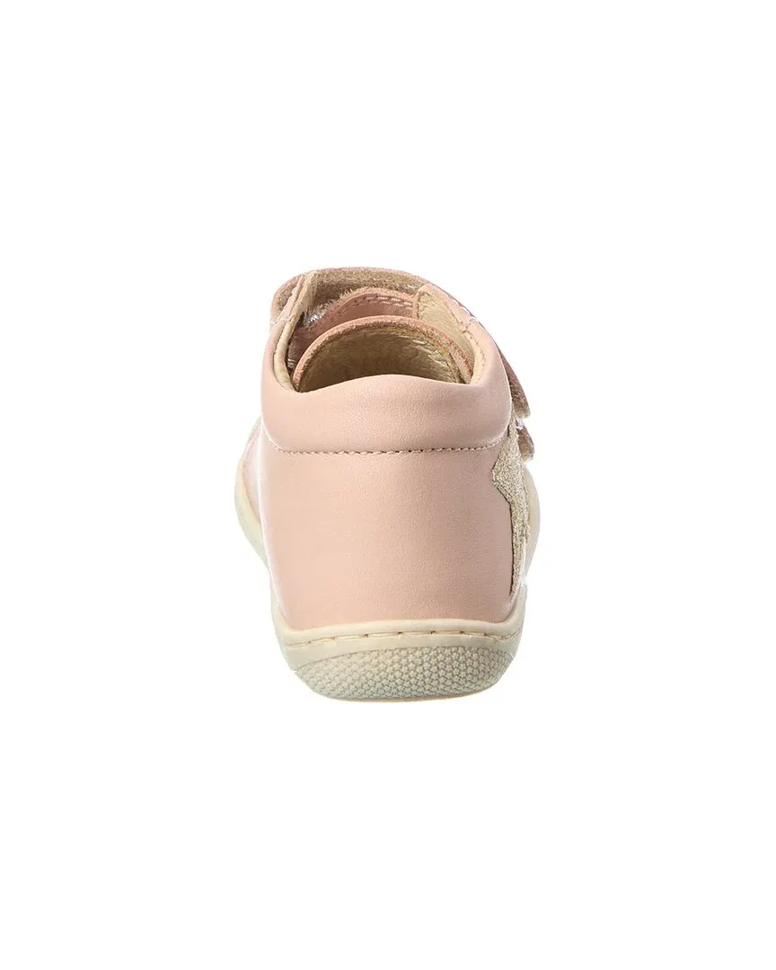 Детские кожаные кроссовки на липучках Naturino Kolde Vl, розовый — фото 3