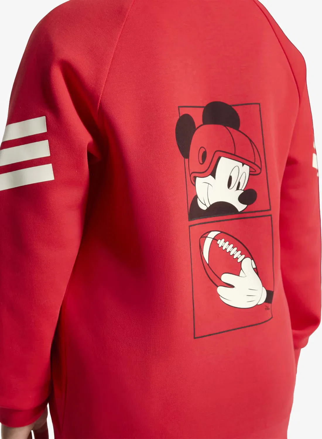 Худи с капюшоном с принтом Disney Mickey Mouse Adidas, фиолетовый — фото 4