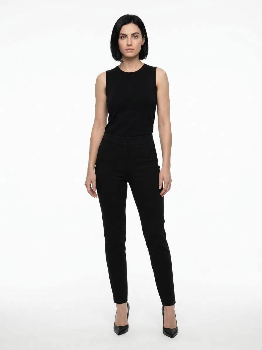 Женские узкие брюки из ацетата Black Acetate Skinny Pants Dolce & Gabbana, черный