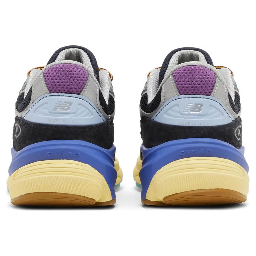 Кроссовки New Balance Action Bronson x 990v6 Made in USA Lapis Lazuli, голубой/черный/бежевый — фото 4