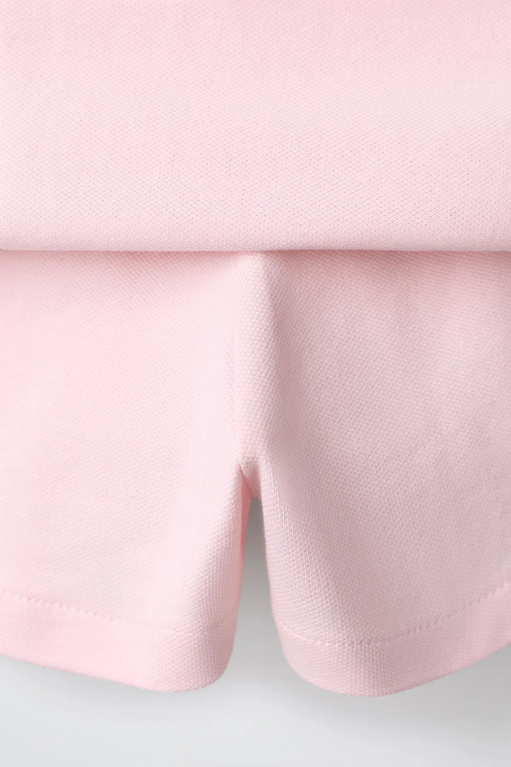 Плиссированная юбка-бермуда из пике ZARA, Light pink — фото 4