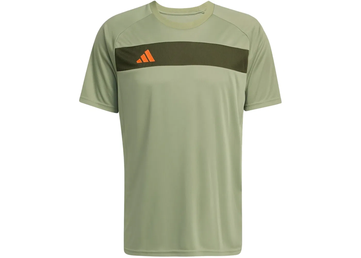 Мужская футболка-джерси с принтом Tiro 25 Essentials Adidas, цвет Tent Green Night Cargo Impact Orange