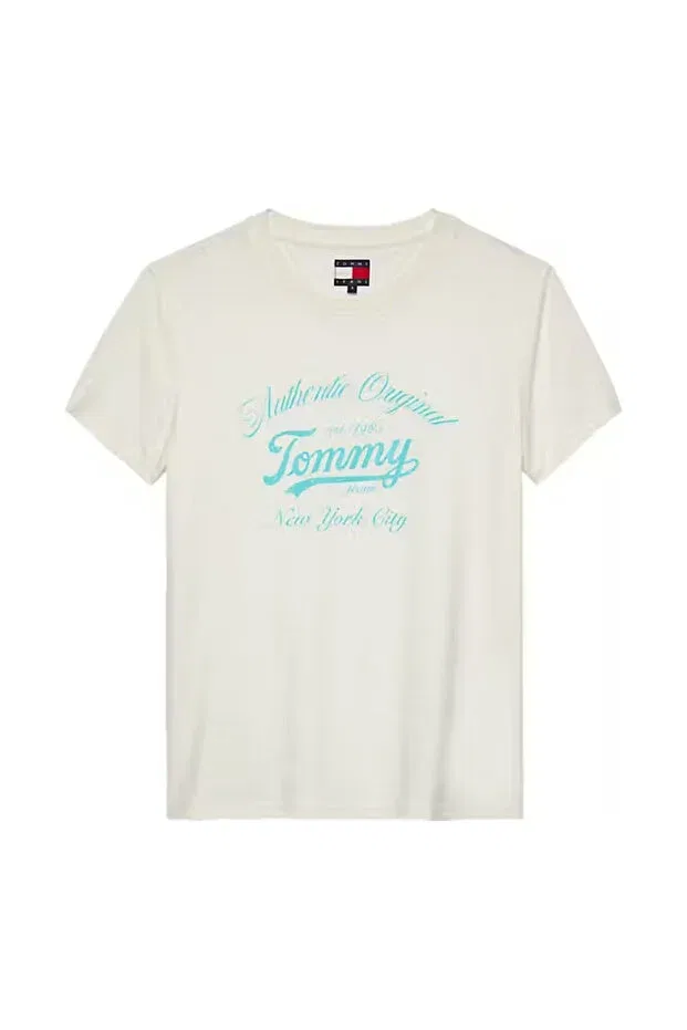 Женская футболка с коротким рукавом Tommy Hilfiger, Ecru
