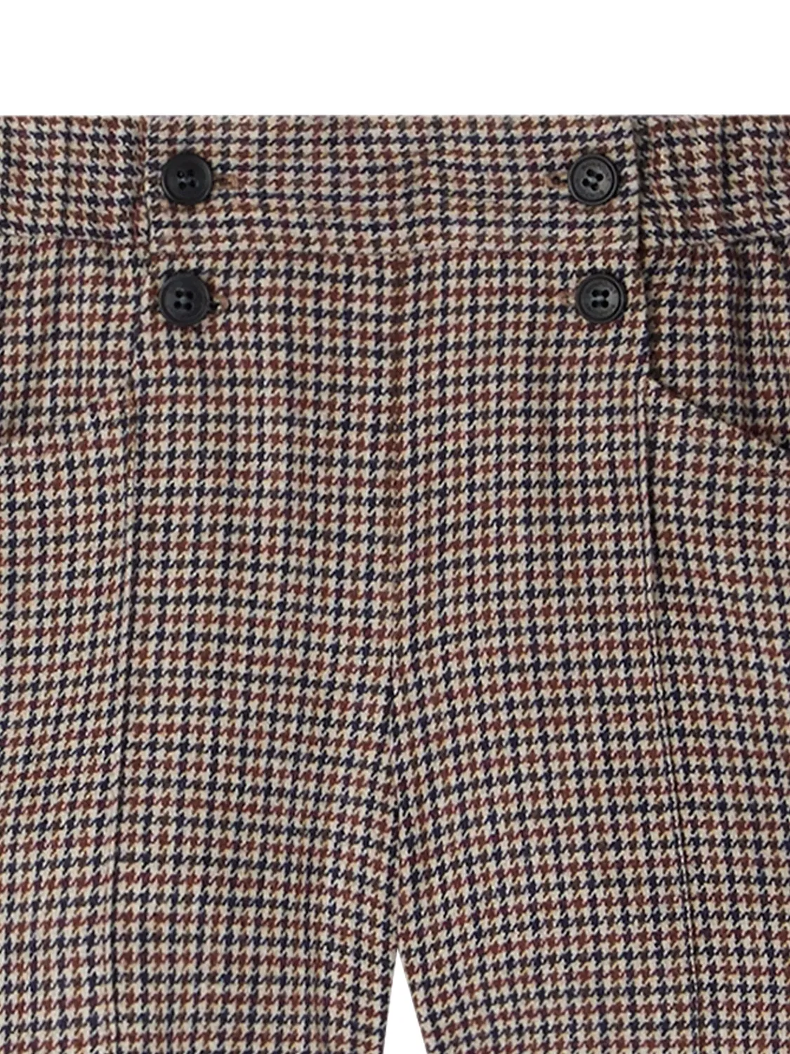 Шорты в клетку Houndstooth Bonpoint, коричневый — фото 2