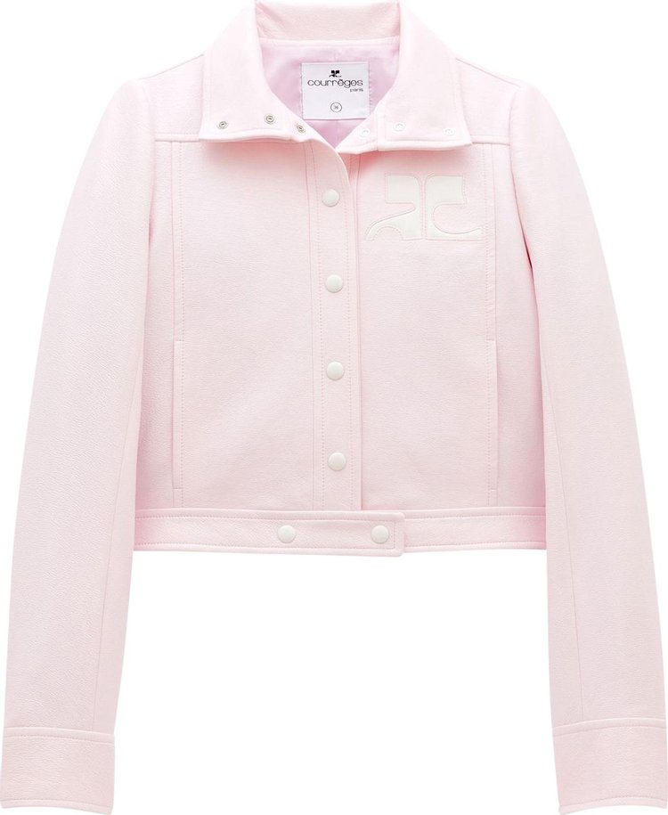 Куртка Courrèges Vinyl Jacket 'Pale Pink', розовый - фото