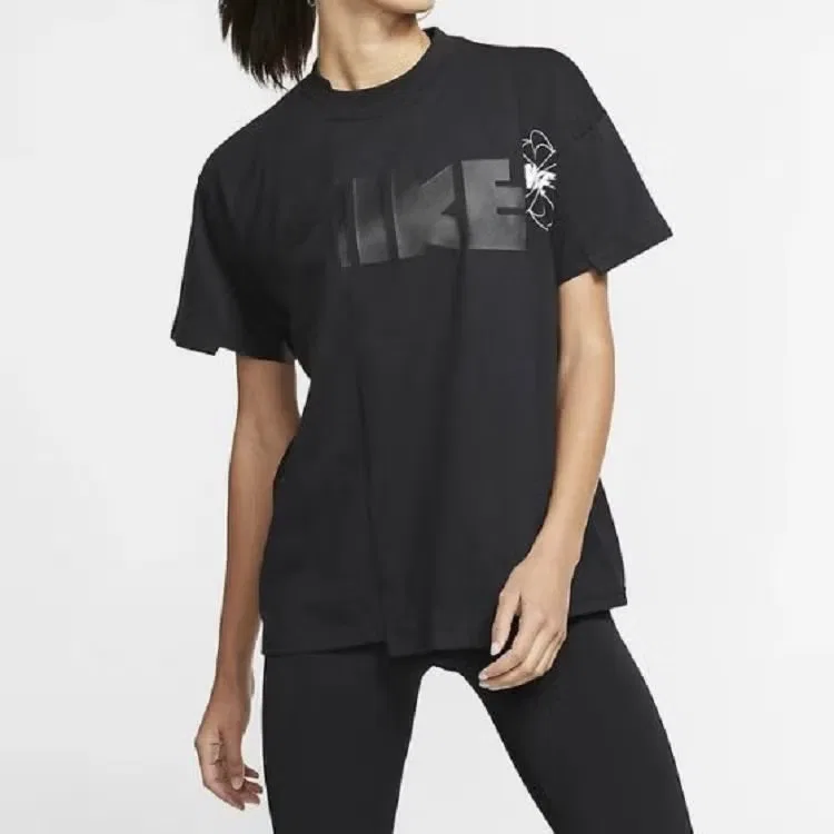 Футболка с логотипом Nike x Sacai NRG Splicing, черная — фото 2