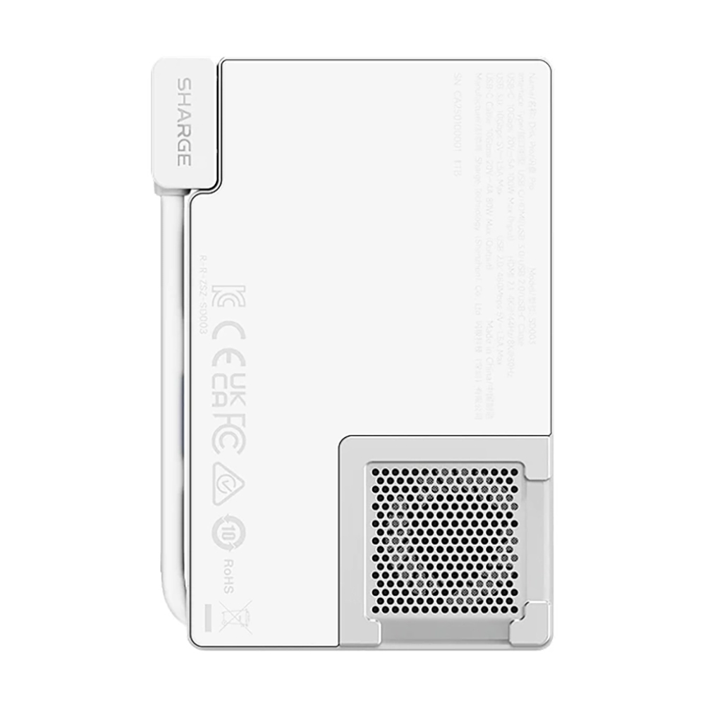 Внешний портативный SSD накопитель Sharge Flash Drive Pro, 1 ТБ, белый ...