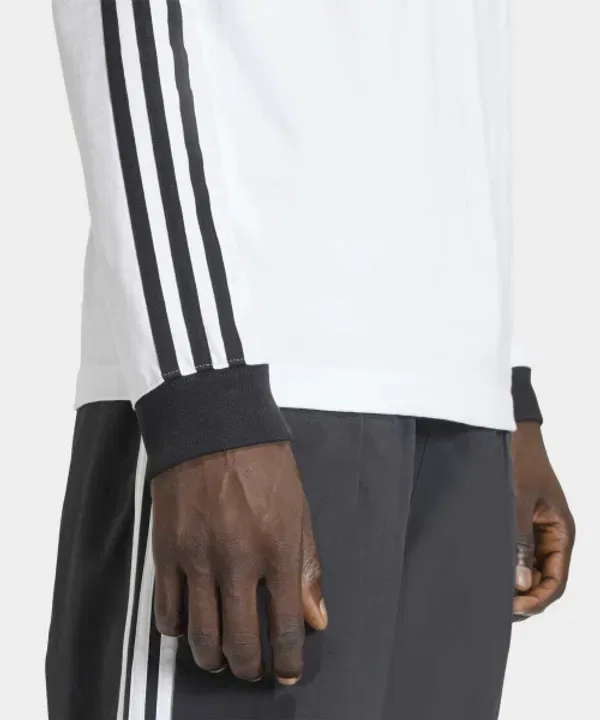 Футболка с длинным рукавом с 3 полосками, Adidas, белый — фото 3
