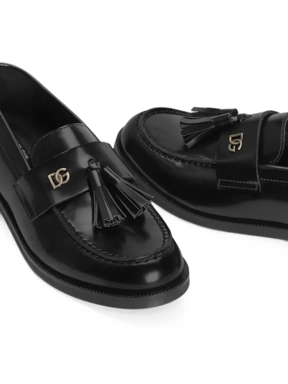 Лоферы из телячьей кожи Dolce & Gabbana Kids, черный — фото 4