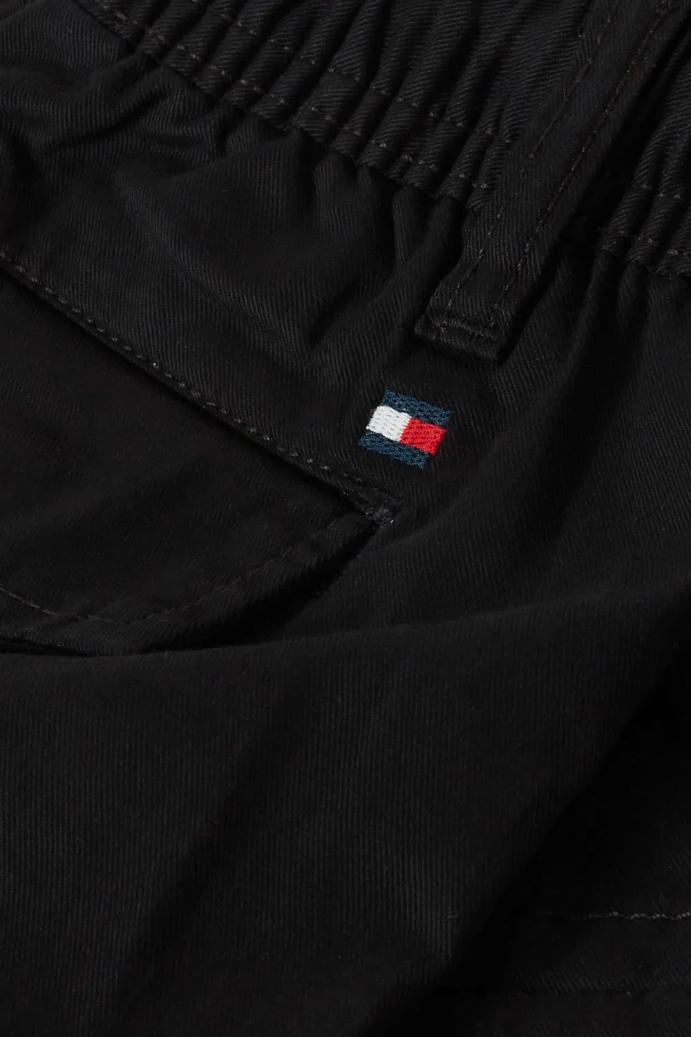 Шорты карго свободного кроя из твила Tommy Hilfiger, черный — фото 3