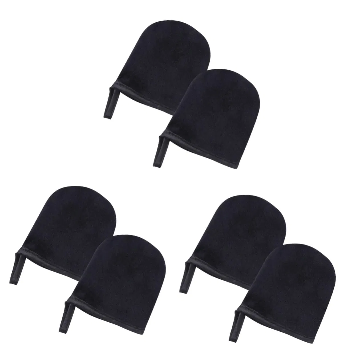 Набор перчаток для автозагара Flocked Spa Gloves, 6 шт, Gogogmee, Black