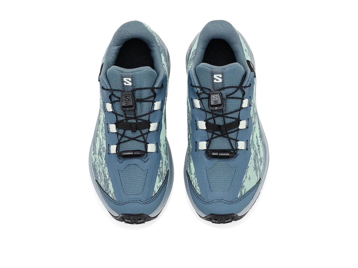 Водонепроницаемые кроссовки Aero GRVL Waterproof (для маленьких и больших детей) Salomon Kids, Stormy Weather/Lichen/Clearly Aqua — фото 3