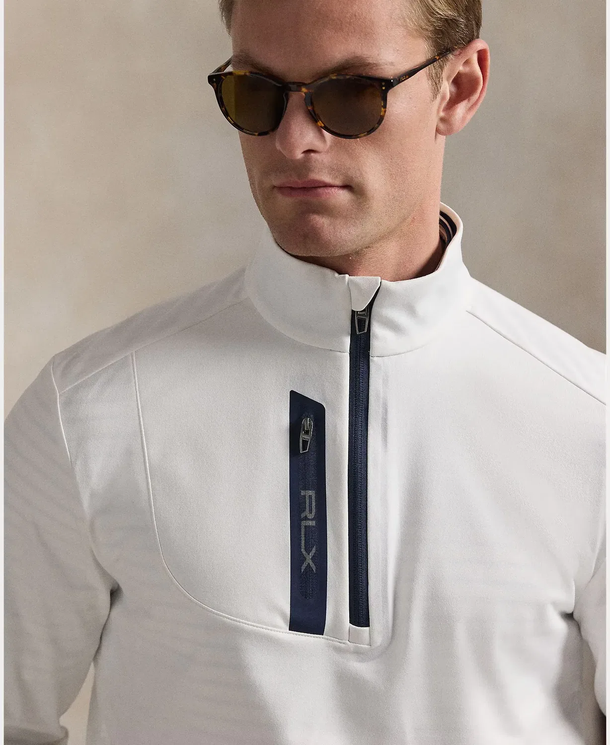 Мужской свитшот из эластичного трикотажа Ralph Lauren, Blanco — фото 3