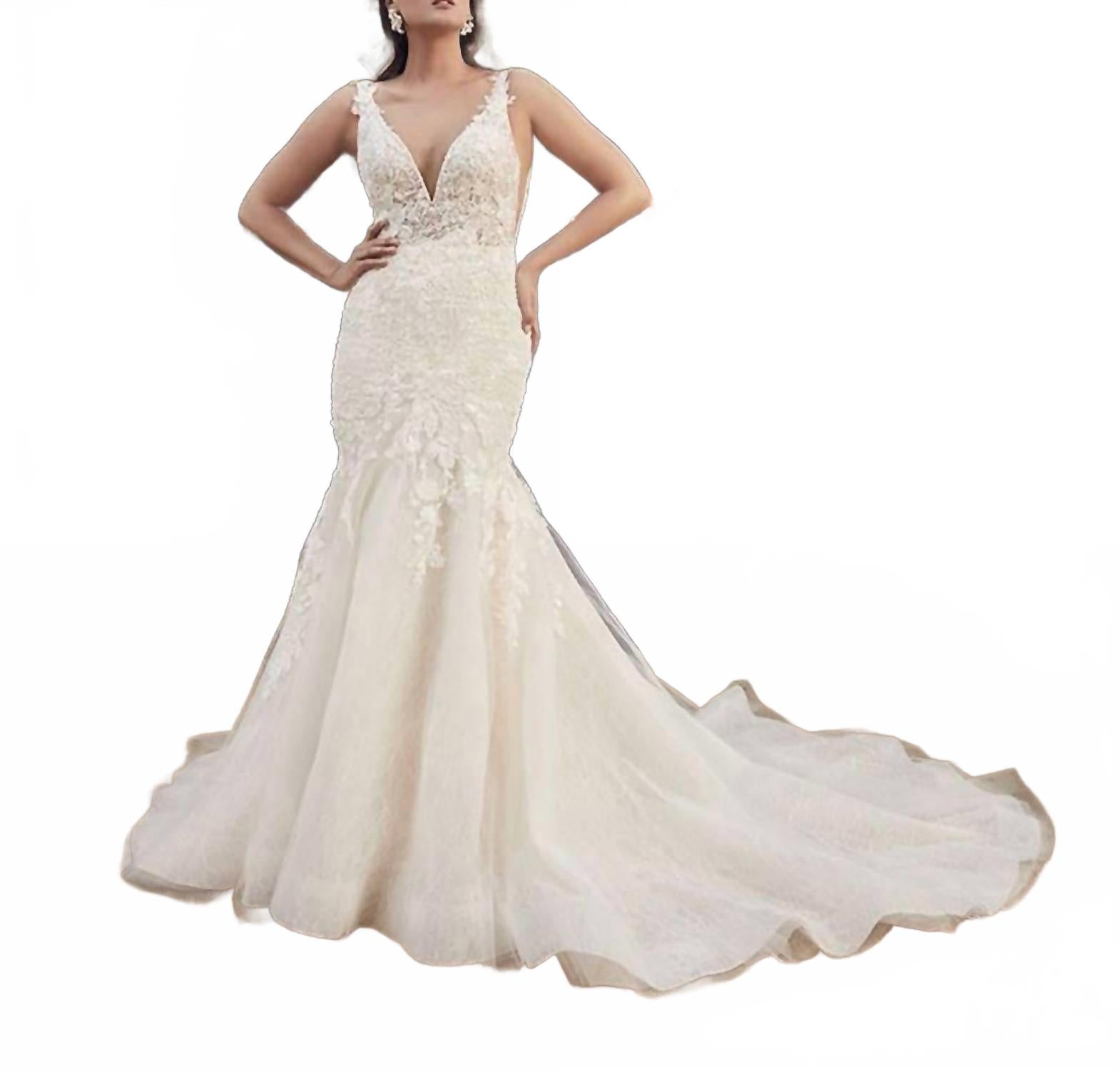 

Свадебное платье Kara цвета слоновой кости и нюд Casablanca