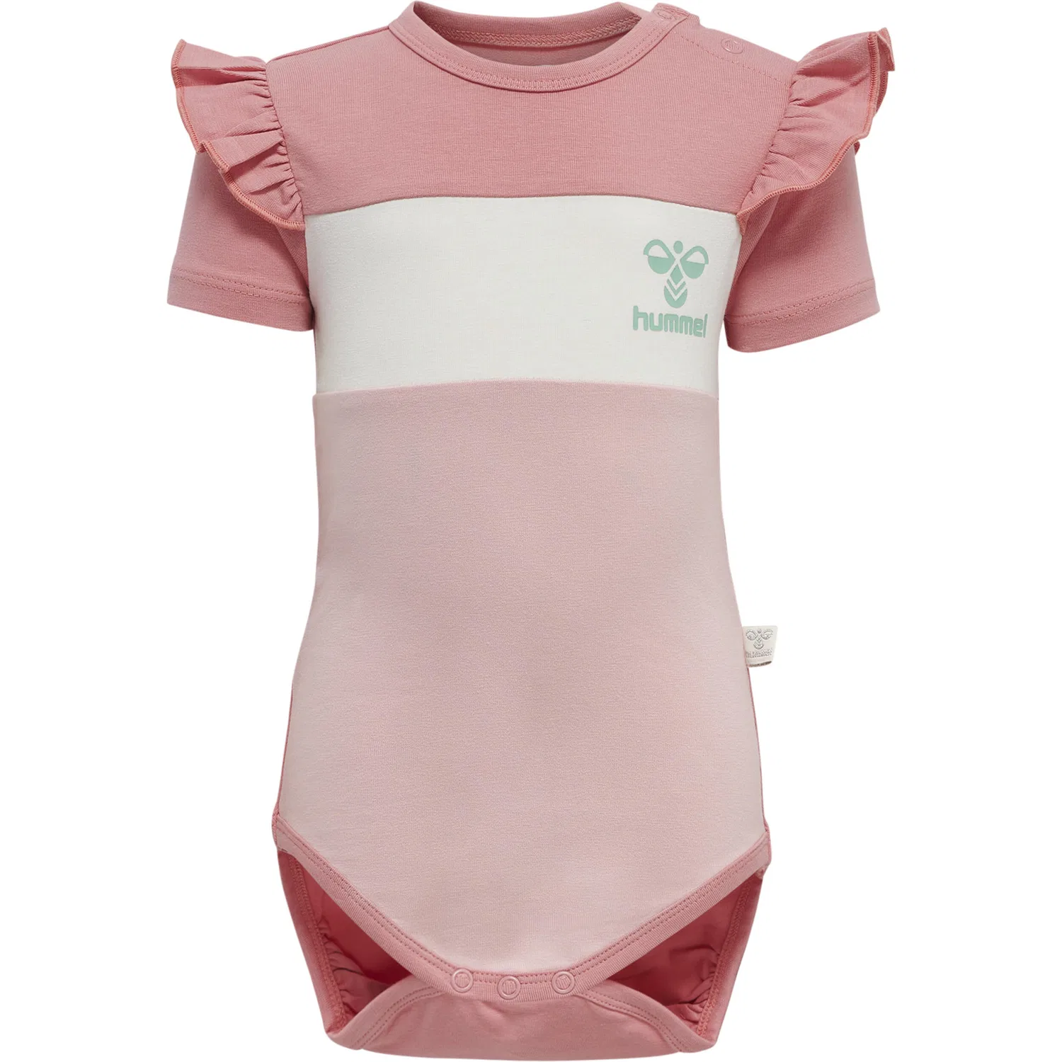 Детский боди для девочек с рюшами Isla Hummel, Rosa Malvenfarben