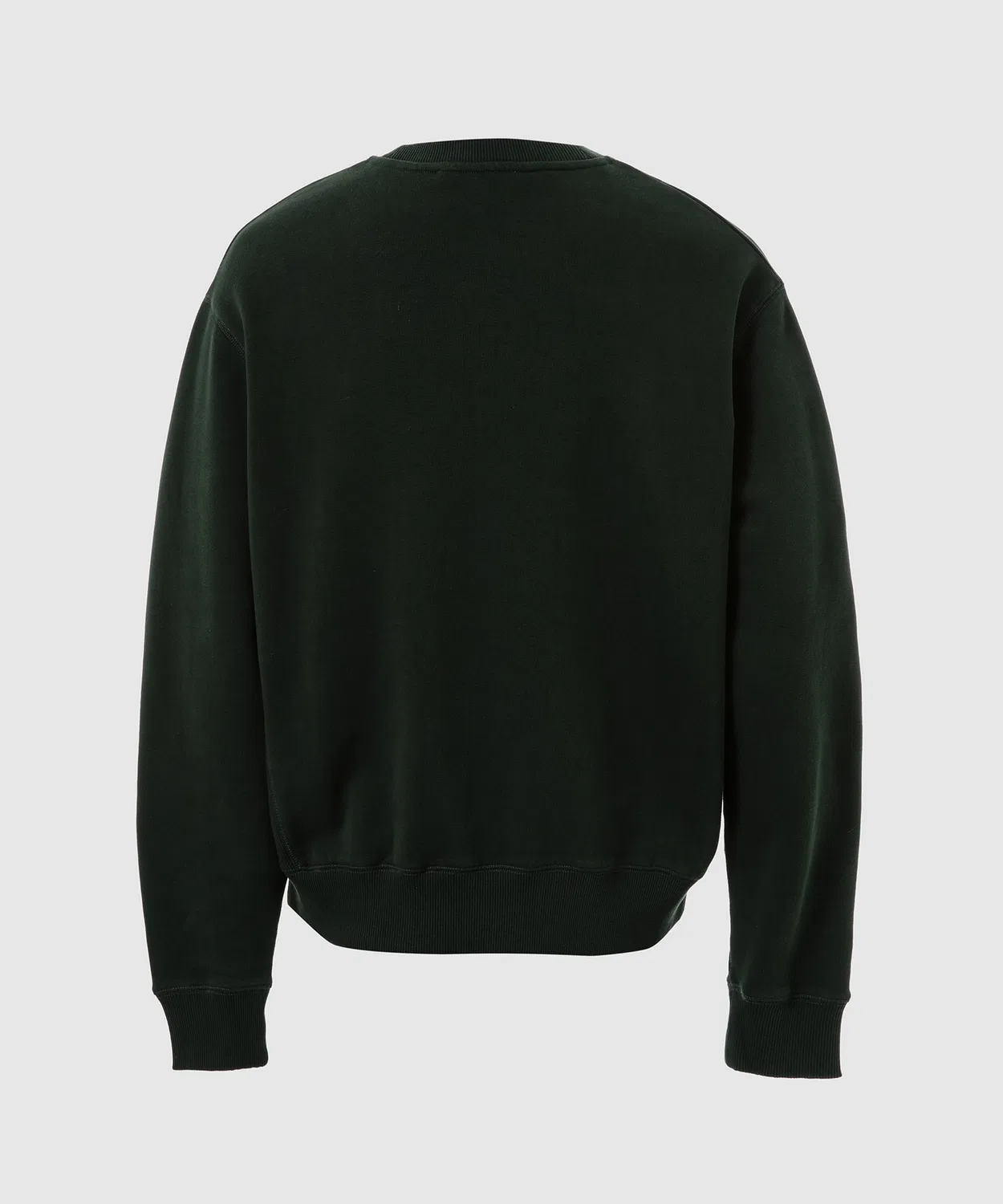 Мужской свитшот из футера с вышивкой Acne Studios, Dark Green — фото 2