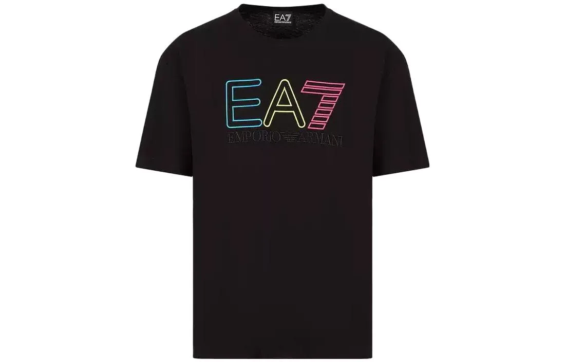 EMPORIO ARMANI Футболка EA7 унисекс черная