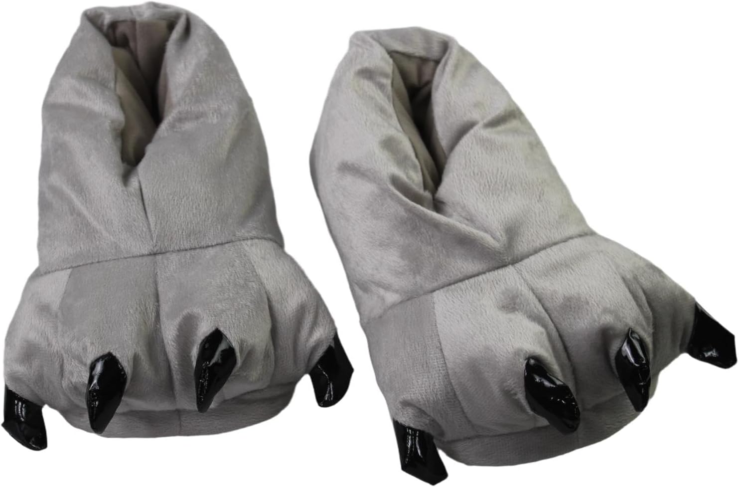 

Забавные домашние тапочки с лапами медведя для женщин, мужчин и детей, теплые и пушистые Shinemem, серый