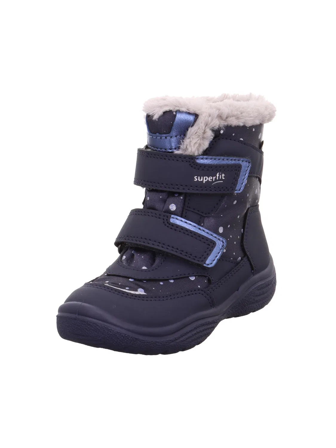 Детские снежные ботинки для мальчиков Crystal Warm Superfit, Blue Light Grey 8000
