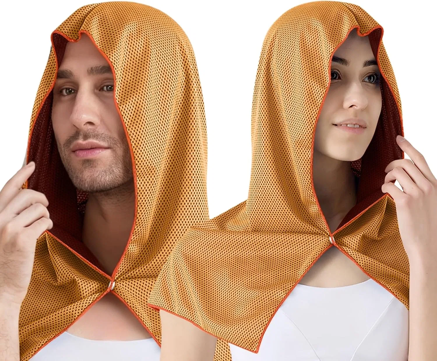 Унисекс быстросохнущая худи-накидка для защиты от солнца, Orange