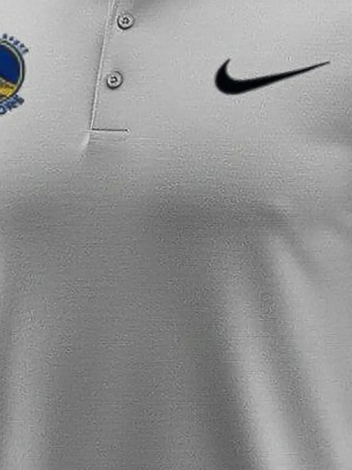 Рубашка поло Golden State Warriors Breathe Heather из коллаборации с NBA Nike, серый — фото 2