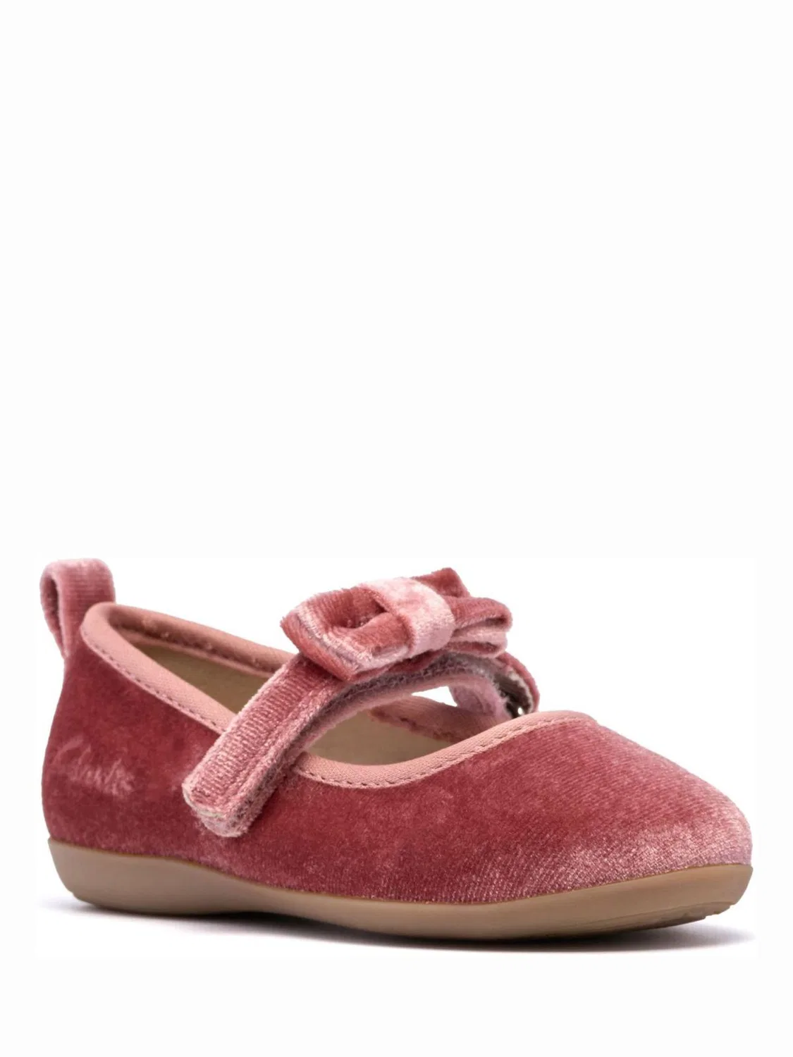 Туфли балетки Clarks Charm Bow T., розовые, для девочек — фото 3