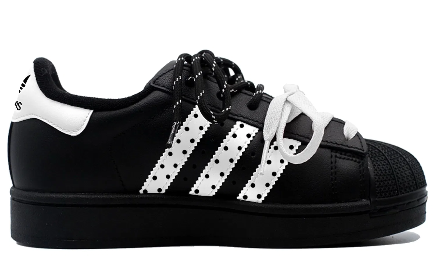 Детские кеды с принтом Adidas Originals Superstar 2, Black — фото 4
