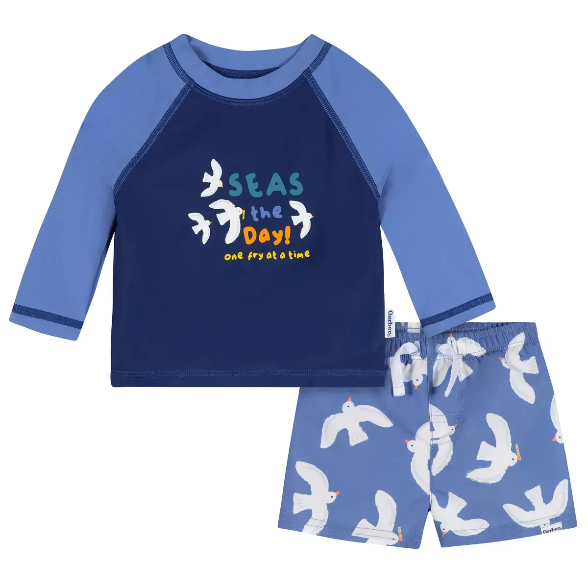 Детский комплект для плавания с длинным рукавом Seas the Day Gerber, Blue