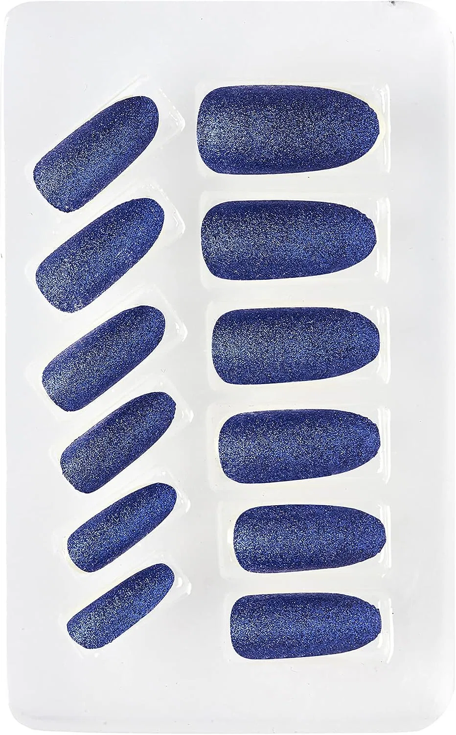 Набор накладных ногтей, Widmann, 12 шт, Синий, Блестящий W Widmann Milano Party Fashion — фото 3