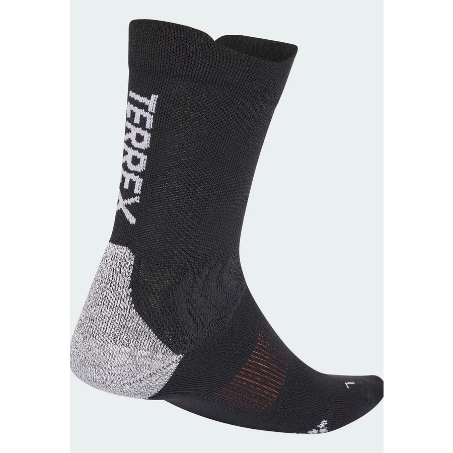 Носки спортивные с длинным рукавом Terrex Xperior ClimaCool Trail Crew adidas, Черно-белый — фото 4