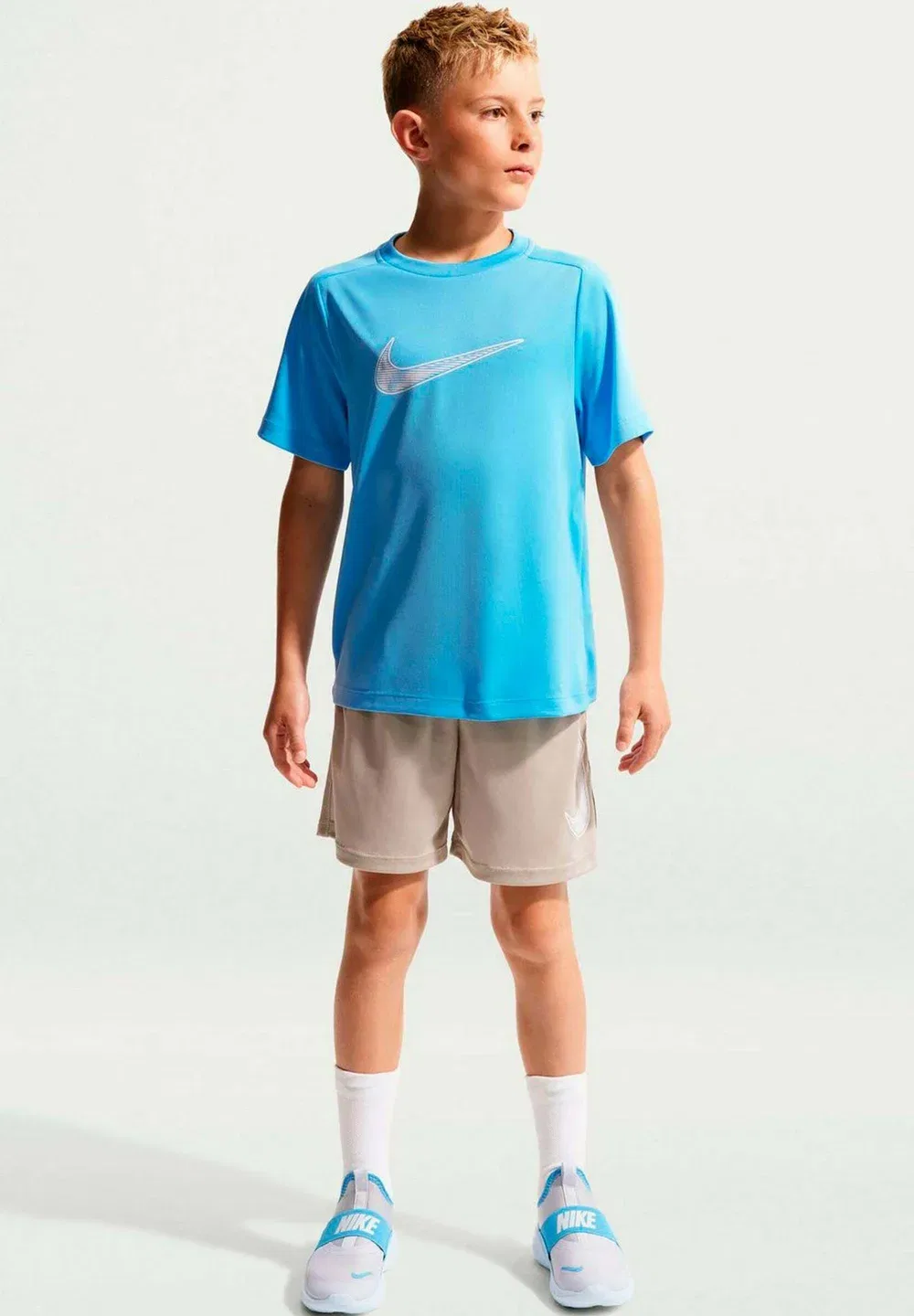 Футболка b nk df multi ss top hbr унисекс - спортивная футболка Nike Performance, Football Blue White — фото 2