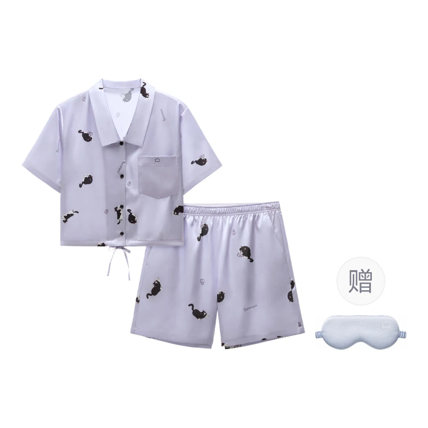 Детский комплект пижам BANANA IN, Mist Purple Cow Cat