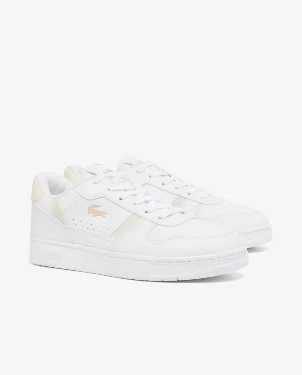 Детские кроссовки T-Clip Set Lacoste, Beige / Blanco — фото 3