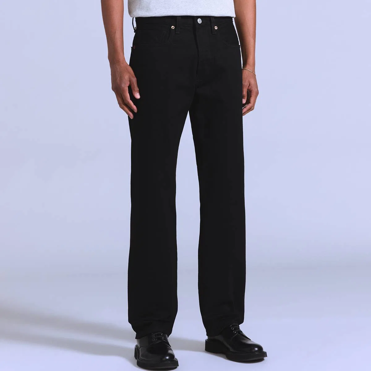Мужские джинсы Anchor свободного кроя с кромкой Levi's, Black Rinse - Black — фото 2